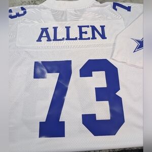 White Jersey with Blue Number 73